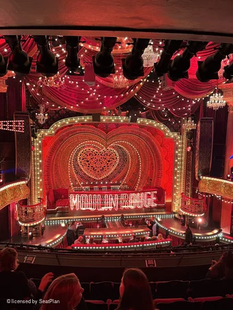 Piccadilly Theatre Royal Circle E21 view from seat photo