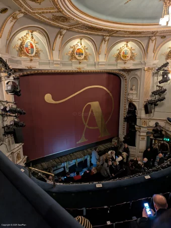 Ambassadors Theatre Circle Box C2 view from seat photo