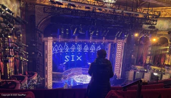 Lena Horne Theatre Rear Mezzanine G1 view from seat photo