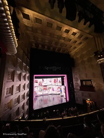 Savoy Theatre Dress Circle D21 view from seat photo