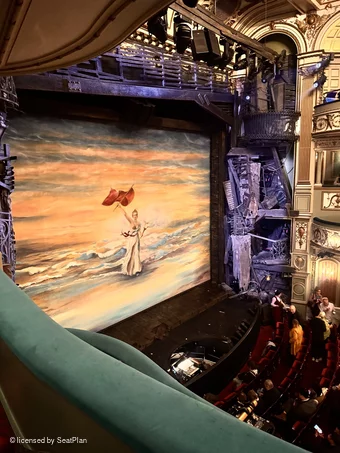 Sondheim Theatre Boublil Loge1 view from seat photo