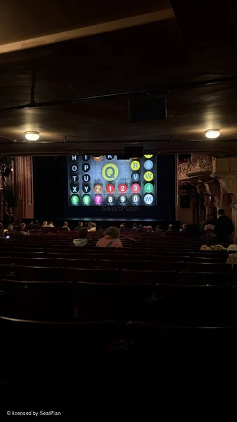 Shaftesbury Theatre Stalls Y4 view from seat photo