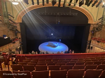 Booth Theatre Mezzanine H103 view from seat photo