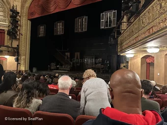 Barrymore Theatre Orchestra L14 view from seat photo