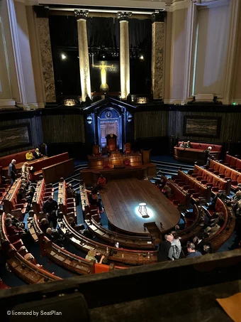 London County Hall Central Gallery A16 view from seat photo