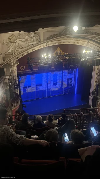 New Wimbledon Theatre Upper Circle J13 view from seat photo