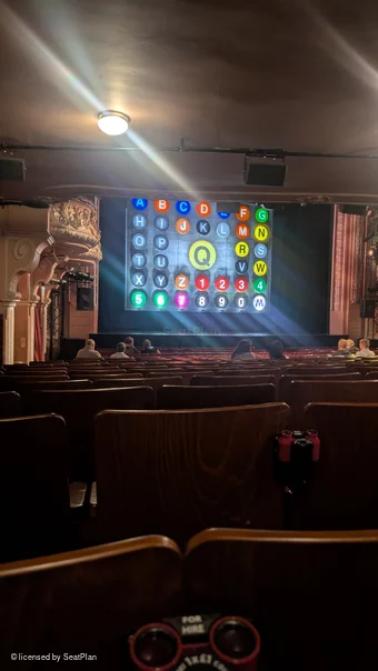 Shaftesbury Theatre Stalls W35 view from seat photo