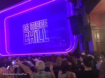 Lyceum Theatre Orchestra J10 view from seat photo