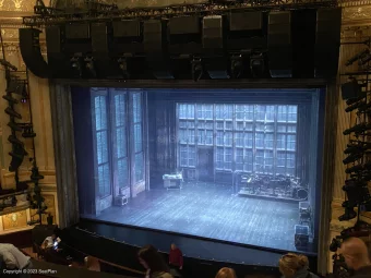 Neil Simon Theatre Mezzanine L14 view from seat photo