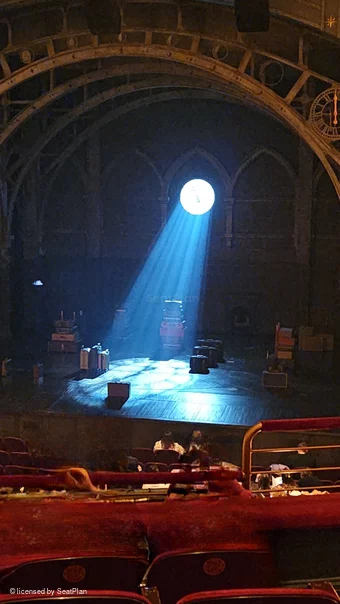 Lyric Theatre Dress Circle E126 view from seat photo