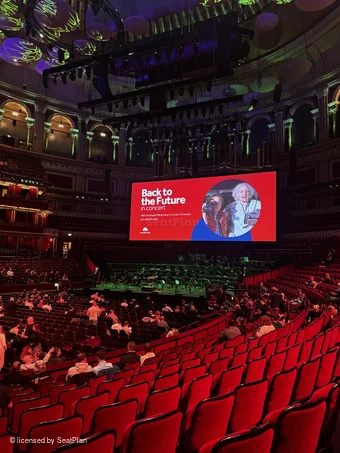 Royal Albert Hall Stalls L 10110 view from seat photo