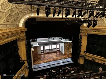 Hudson Theatre Balcony C1 view from seat photo