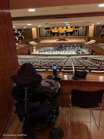Royal Festival Hall Rear Stalls XX18 view from seat photo