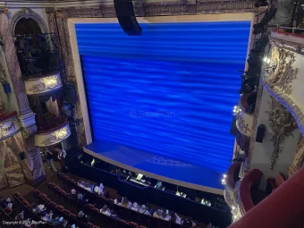 Novello Theatre Grand Circle AA11 view from seat photo