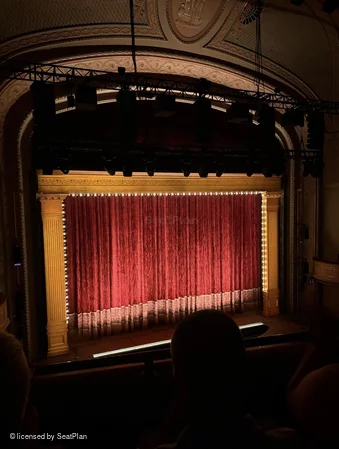 Majestic Theatre Front Mezzanine B7 view from seat photo