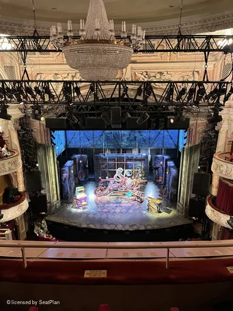 Shaftesbury Theatre Royal Circle B19 view from seat photo