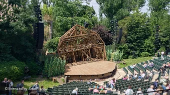 Regent's Park Open Air Theatre Upper Right R83 view from seat photo