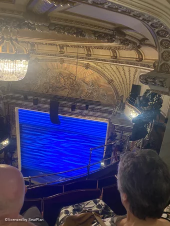 Novello Theatre Balcony D1 view from seat photo