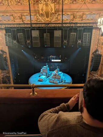 Longacre Theatre Balcony B105 view from seat photo