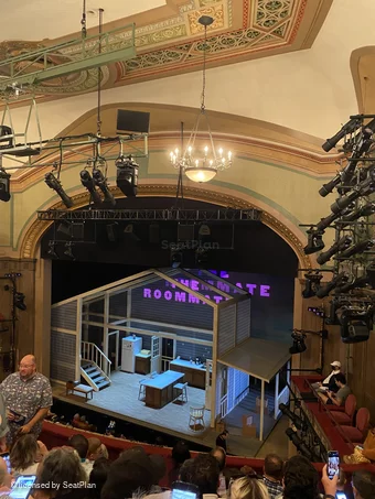 Booth Theatre Mezzanine G16 view from seat photo
