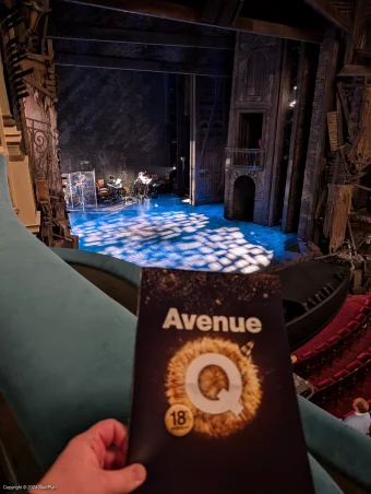 Sondheim Theatre Dress Circle LGA1 view from seat photo