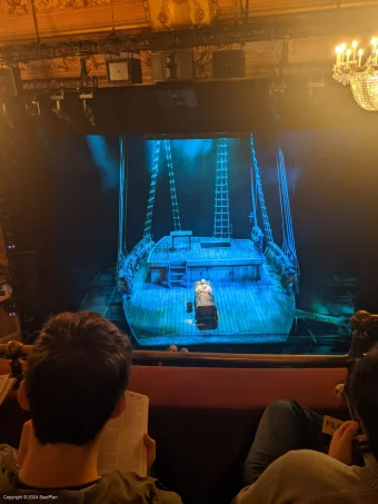 Longacre Theatre Balcony B102 view from seat photo