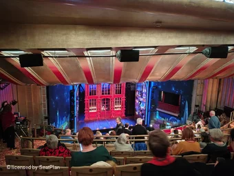 Savoy Theatre Dress Circle M23 view from seat photo