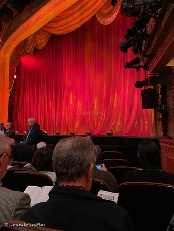 Todd Haimes Theatre Orchestra F14 view from seat photo