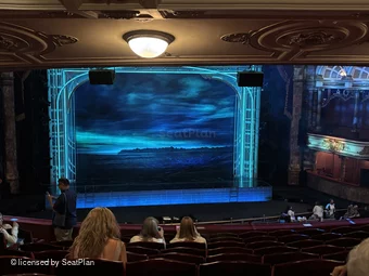 London Coliseum Dress Circle K37 view from seat photo