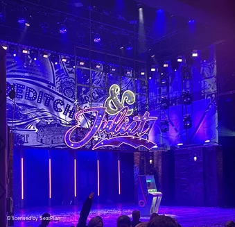 Stephen Sondheim Theatre Orchestra L17 view from seat photo