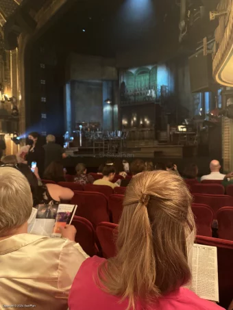 Walter Kerr Theatre Orchestra J16 view from seat photo