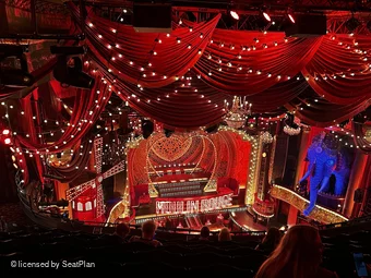 Piccadilly Theatre Grand Circle H26 view from seat photo