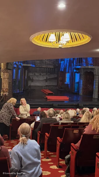 Richmond Theatre Stalls Q22 view from seat photo