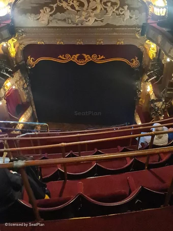Apollo Theatre Balcony F13 view from seat photo