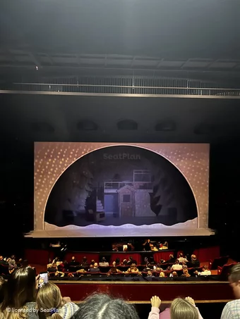 Peacock Theatre Dress Circle C17 view from seat photo