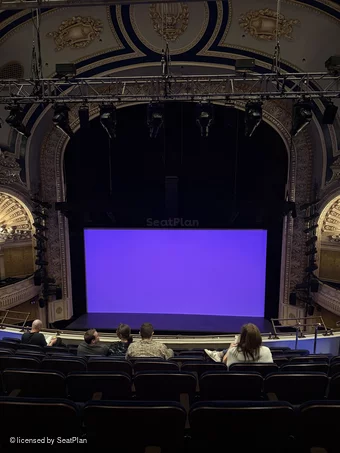 Palace Theatre Mezzanine H109 view from seat photo