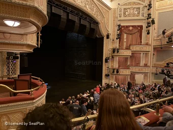 James Earl Jones Theatre Mezzanine B25 view from seat photo