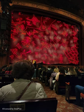 Lyceum Theatre Stalls K32 view from seat photo