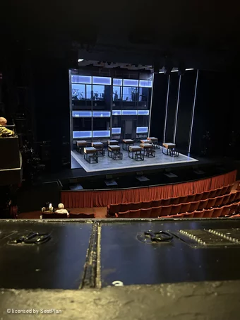 Peacock Theatre Dress Circle A30 view from seat photo