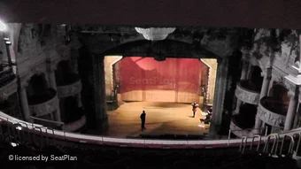 Shaftesbury Theatre Grand Circle J18 view from seat photo