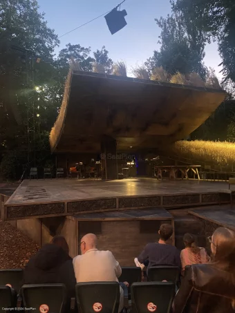 Regent's Park Open Air Theatre Lower Left E5 view from seat photo