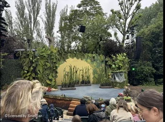 Regent's Park Open Air Theatre Lower Centre I42 view from seat photo