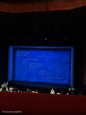 Prince Edward Theatre Dress Circle A13 view from seat photo