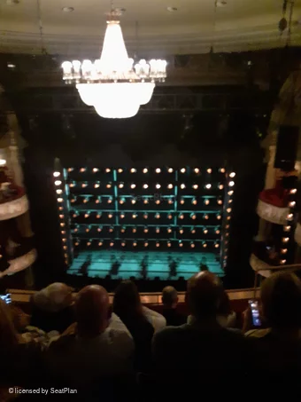 Shaftesbury Theatre Grand Circle E16 view from seat photo