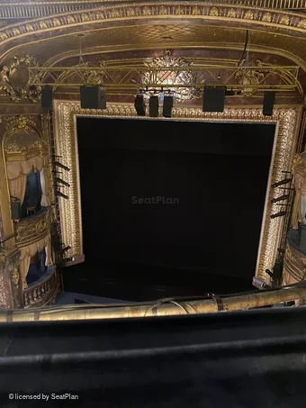 Theatre Royal Haymarket Upper Circle A15 view from seat photo