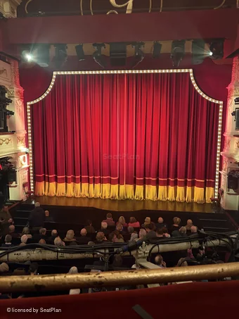 Garrick Theatre Dress Circle A11 view from seat photo