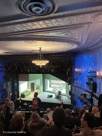 Hayes Theater Mezzanine G2 view from seat photo