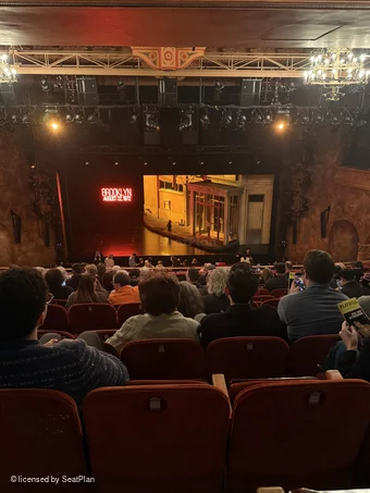 August Wilson Theatre Mezzanine L108 view from seat photo