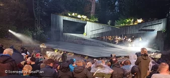 Regent's Park Open Air Theatre Upper Centre K25 view from seat photo