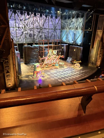 Stephen Sondheim Theatre Mezzanine AA7 view from seat photo